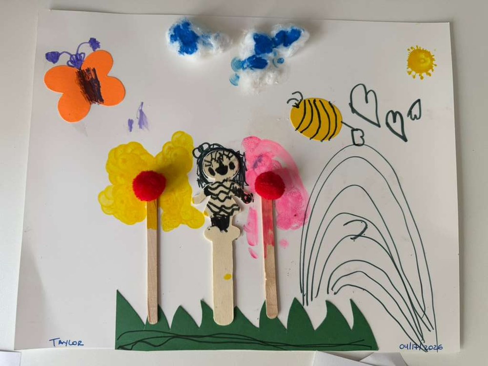 A painting made at Eliane's